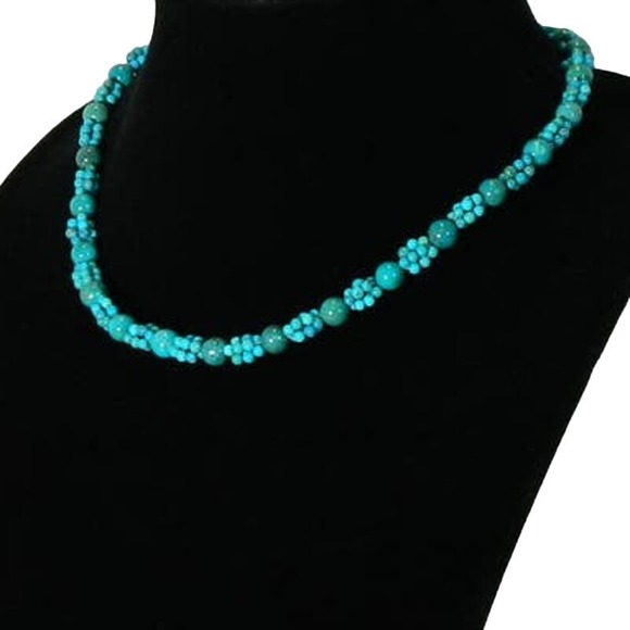JAY KING Unique Turquoise Necklace Sterling Silver Mine Finds - Picture 3 of 8